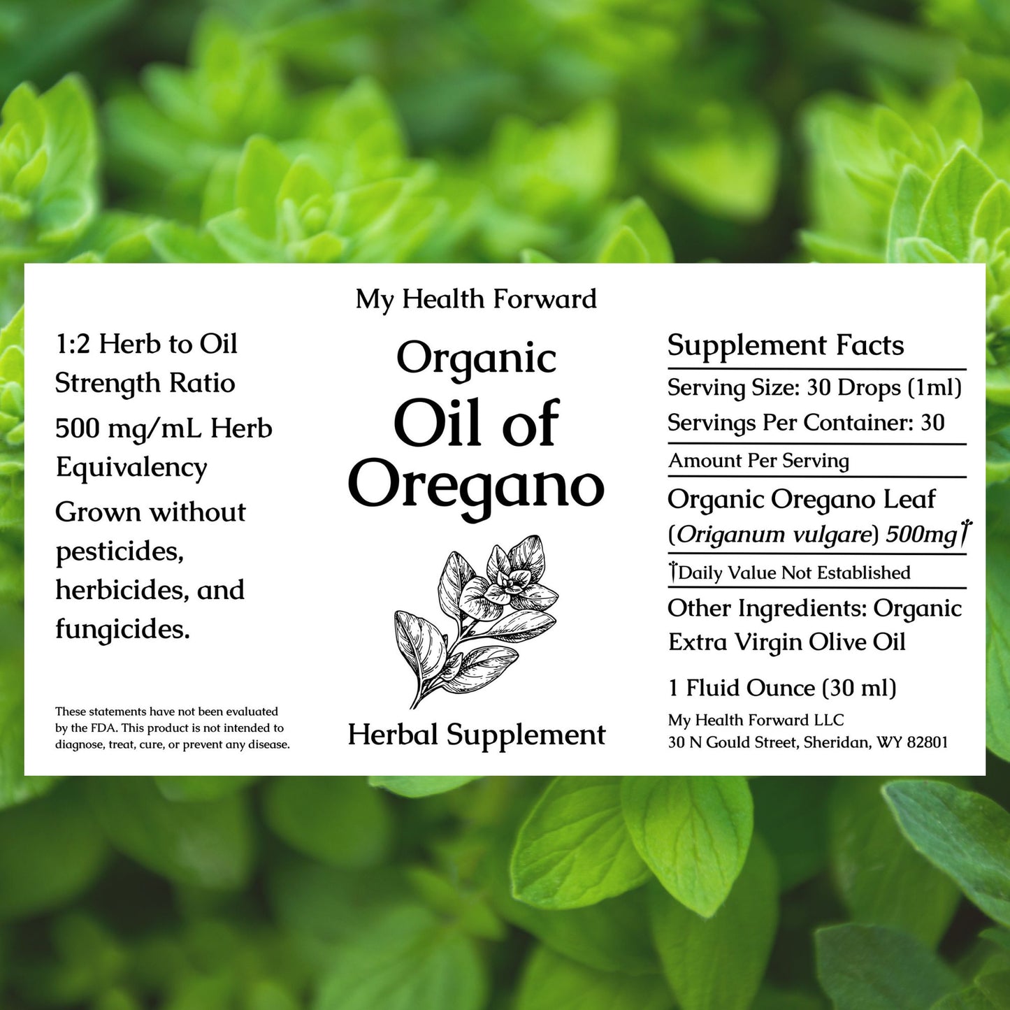 Organic Oregano Oil Extract