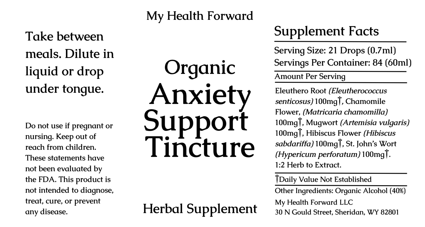 Organic Anxiety Relief Tincture