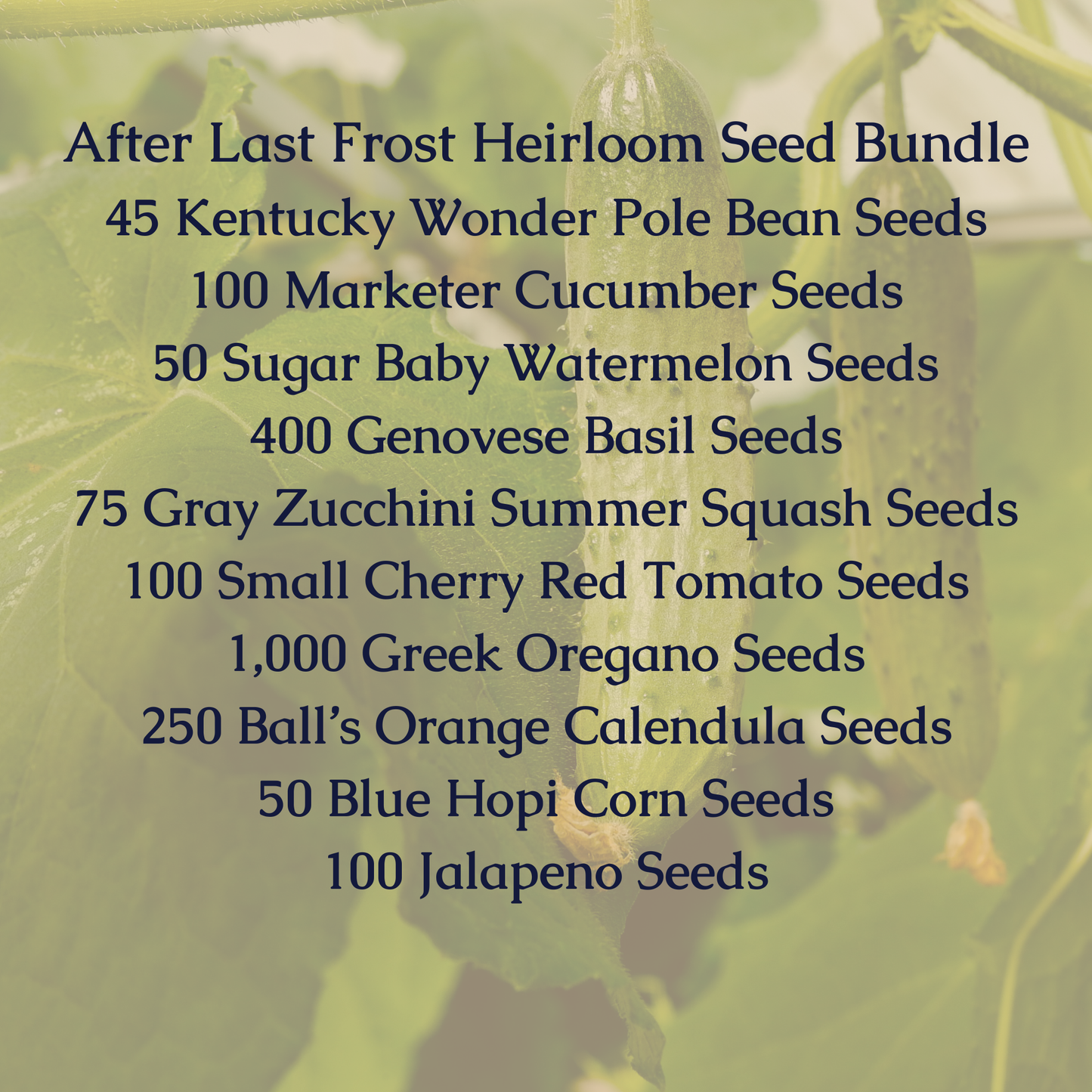 After Last Frost Heirloom Seed Bundle