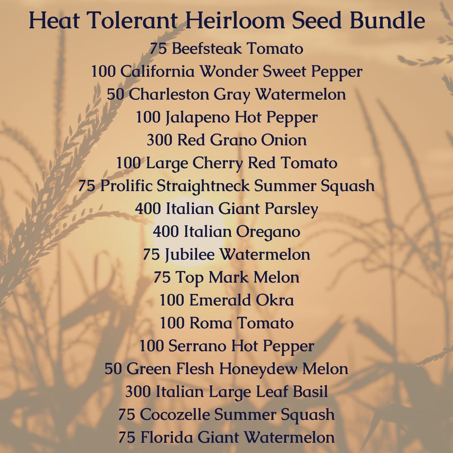 Heat Tolerant Seed Bundle