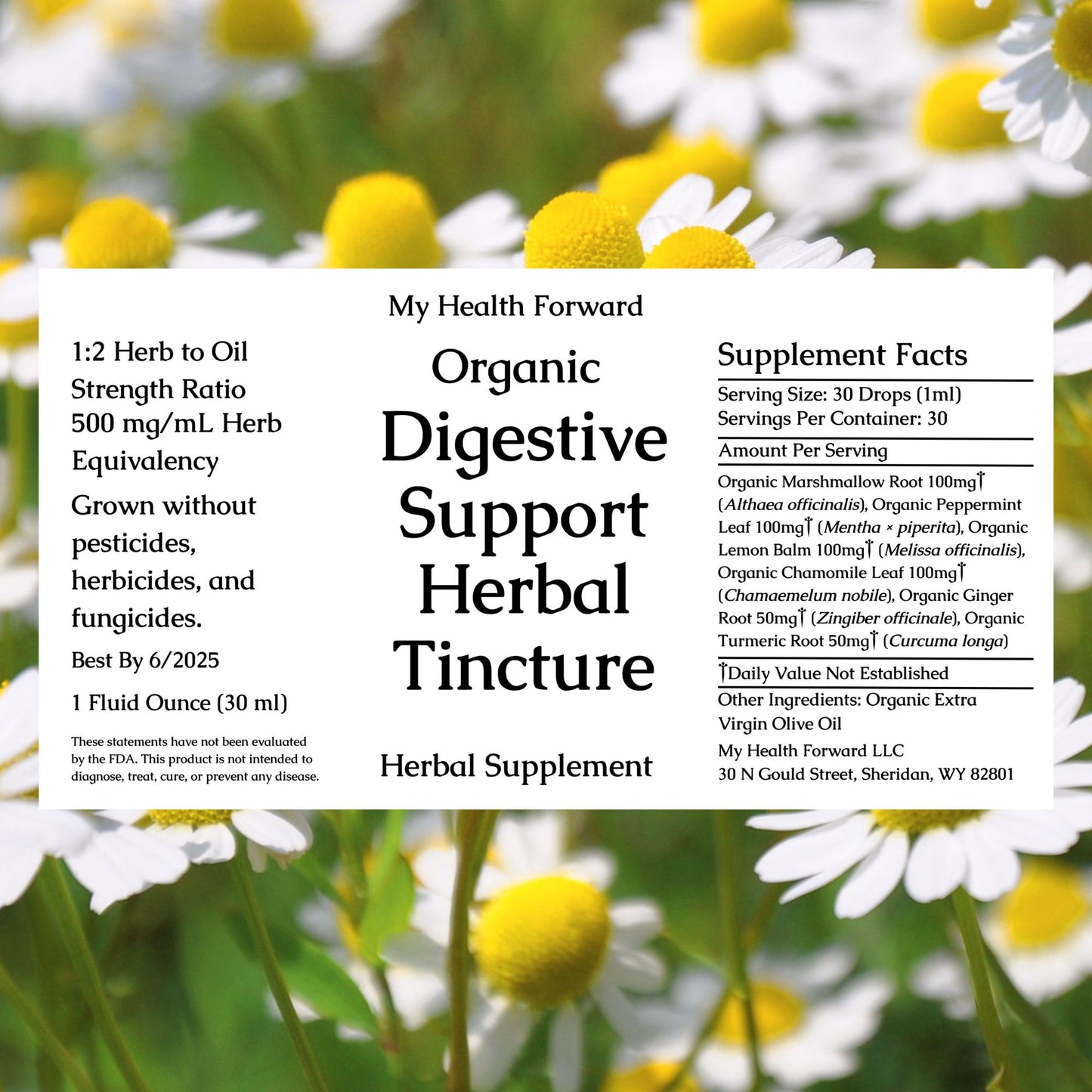 Organic Digestive Support Herbal Extract