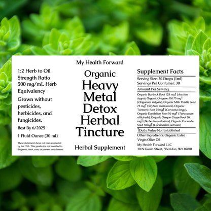 Organic Heavy Metal Detox Herbal Extract