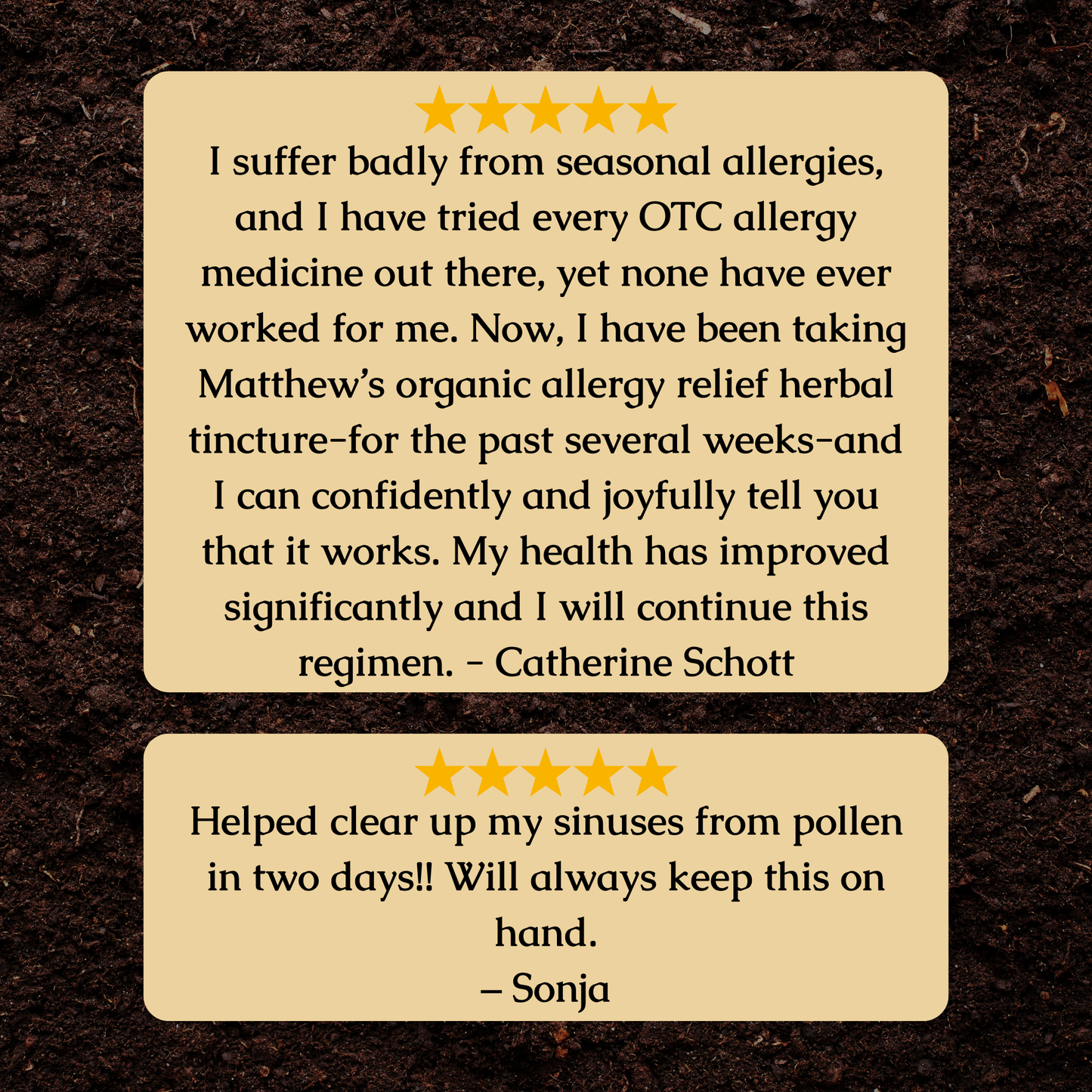 Organic Allergy Relief Herbal Tincture