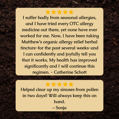 Organic Allergy Relief Herbal Tincture