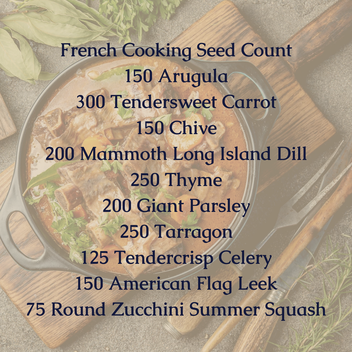 French Cooking Seed Bundle