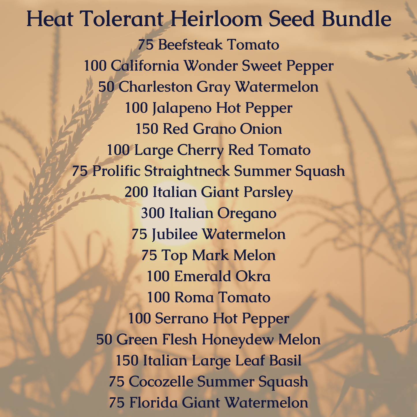 Heat Tolerant Seed Bundle