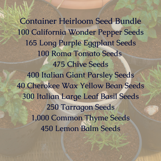 Container Heirloom Seed Bundle