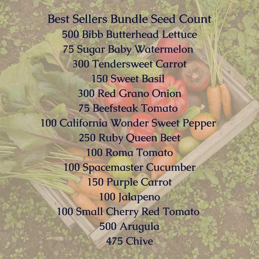 Best Sellers Heirloom Seed Medium Bundle