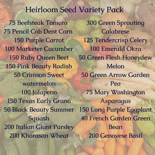 Heirloom Seed Variety Pack