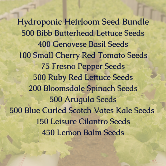 Hydroponic Heirloom Seed Bundle