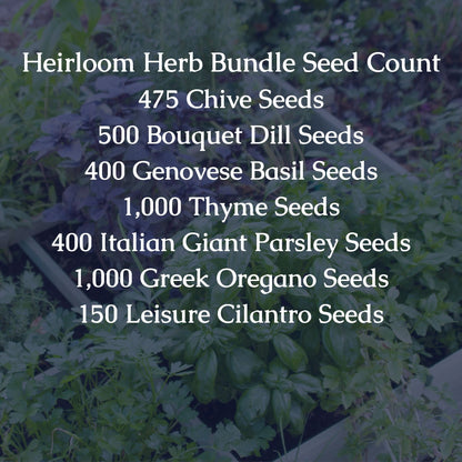 Heirloom Herb Seed Bundle