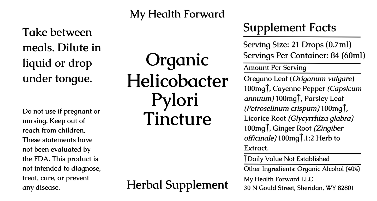 Organic Helicobacter Pylori Tincture